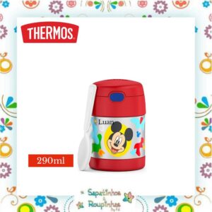 Thermos - Kit Garrafa Térmica Mickey 350ml + Pote Térmico Mickey 290ml com gravação a laser - Imagem 6