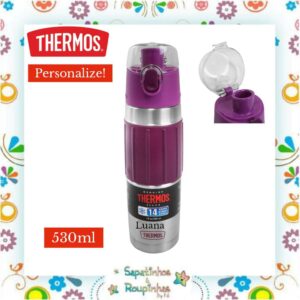Thermos - Garrafa Térmica Roxo 530ml com gravação a laser