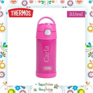 Thermos - Garrafa Térmica Rosa Orlando com gravação a laser - Imagem 3