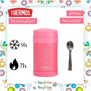 Thermos - Pote Térmico 470ml Andes Coral com gravação a laser