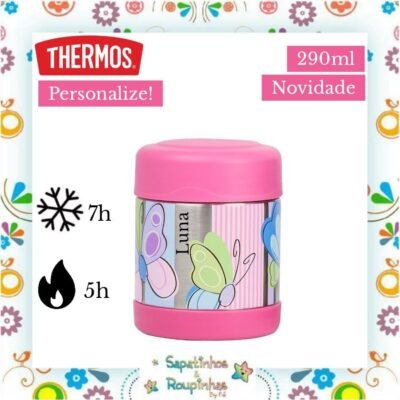 Thermos - Pote Térmico Borboleta 290ml com gravação a laser