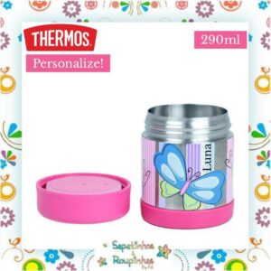 Thermos - Pote Térmico Borboleta 290ml com gravação a laser - Imagem 3