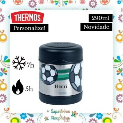 Thermos - Pote Térmico Futebol 290ml com gravação a laser