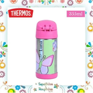Thermos - Garrafa Térmica Borboleta com gravação a laser - Imagem 2