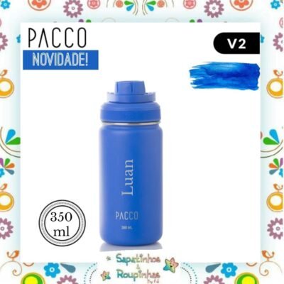 Pacco - Garrafa térmica HydraV2 350 ml Royal com gravação a laser