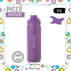 Pacco - Garrafa Térmica HydraV2 500ml Uva com gravação a laser - Imagem 1