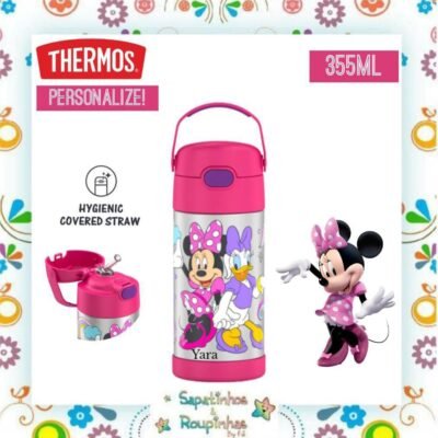Thermos - Garrafa Térmica Minnie 355ml com gravação a laser