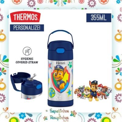 Thermos - Garrafa Térmica Patrulha Canina 355ml com gravação a laser
