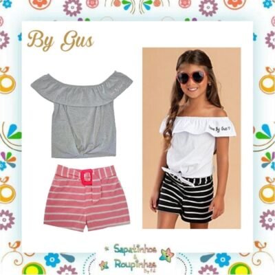 ByGus - Conjunto Cropped e Short