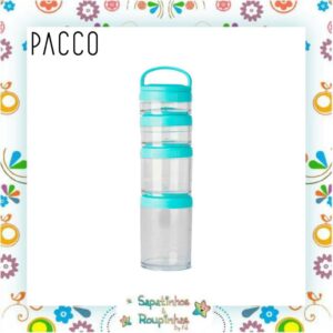 Pacco - Garrafa Térmica 950ml Turquesa+ Alça Hydra G + Conjunto de Compartimentos Mix Connect com gravação a laser - Imagem 7