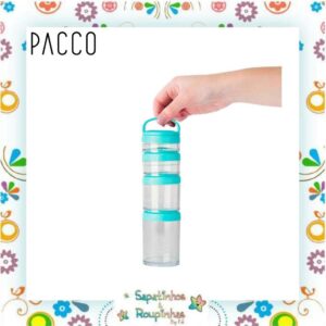 Pacco - Garrafa Térmica 950ml Turquesa+ Alça Hydra G + Conjunto de Compartimentos Mix Connect com gravação a laser - Imagem 9