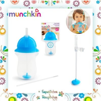 Munchkin - Kit Copo com Canudo 296ml + Canudo de Reposição