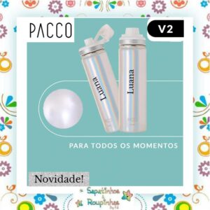 Pacco - Garrafa Térmica HydraV2 Pérola 650ml com gravação a laser - Imagem 7