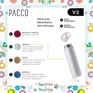Pacco - Garrafa Térmica HydraV2 Pérola 650ml com gravação a laser - Imagem 6