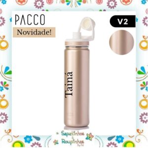 Pacco - Garrafa Térmica HydraV2 Gold 650ml com gravação a laser - Imagem 3
