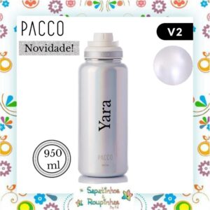 Pacco - Garrafa Térmica HydraV2 Pérola 950ml com gravação a laser - Imagem 1