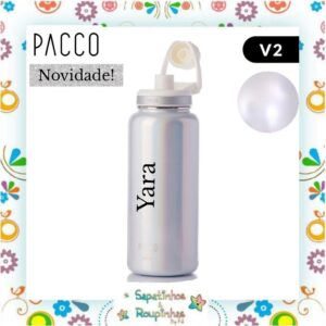 Pacco - Garrafa Térmica HydraV2 Pérola 950ml com gravação a laser - Imagem 4