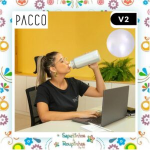Pacco - Garrafa Térmica HydraV2 Pérola 950ml com gravação a laser - Imagem 3