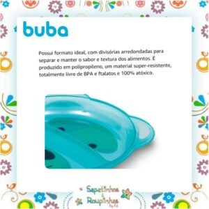 Buba - Kit Copo de treinamento 360° com alça 250ml + Porta-frutinha +6m + Kit Colher de Treinamento +6m + Prato Ursinho com Divisória +6m - Imagem 4
