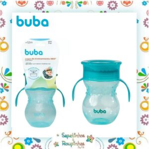 Buba - Kit Copo de treinamento 360° com alça 250ml + Porta-frutinha +6m + Kit Colher de Treinamento +6m + Prato Ursinho com Divisória +6m - Imagem 16