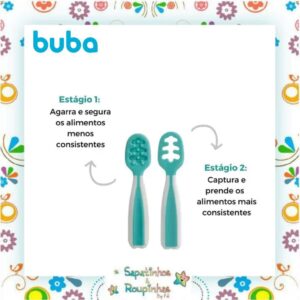 Buba - Kit Copo de treinamento 360° com alça 250ml + Porta-frutinha +6m + Kit Colher de Treinamento +6m + Prato Ursinho com Divisória +6m - Imagem 13