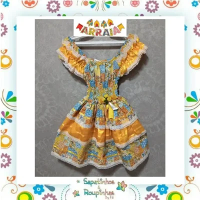 Vestido Infantil para Festa Junina
