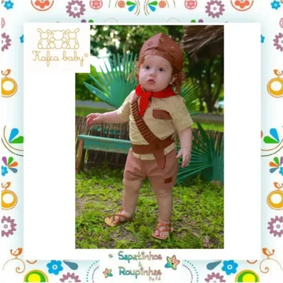 Kafca Baby - Macaquinho Lampião Baby