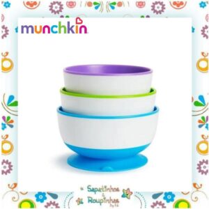 Munchkin - Kit 3 tigelas com ventosa + 4 colheres termossensível - Imagem 3