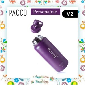 Pacco - Kit Beer Cup roxa 600ml + Garrafa Térmica HydraV2 roxa 950ml com gravação a laser - Imagem 3