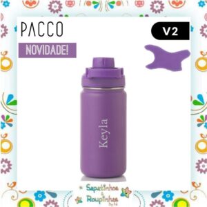 Pacco - Garrafa Térmica HydraV2 Uva 350ml com gravação a laser - Imagem 5