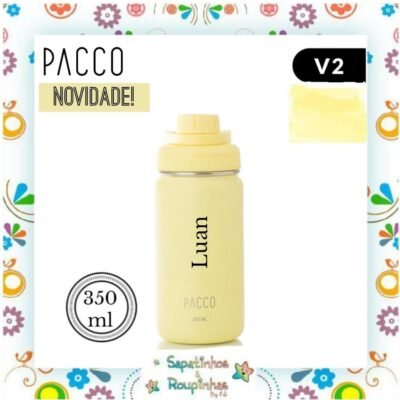 Pacco - Garrafa Térmica HydraV2 Lima 350ml com gravação a laser