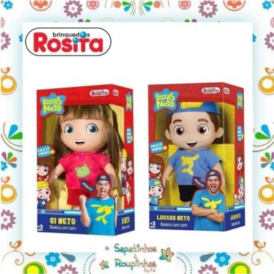 Brinquedos Rosita - Kit Boneca Gi Neto mais Boneco Luccas Neto