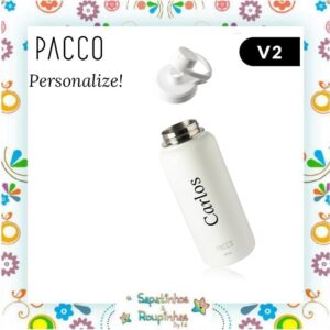 Pacco – Kit Garrafa Térmica Hydra V2 950ml Branca Com Gravação A Laser - Imagem 6