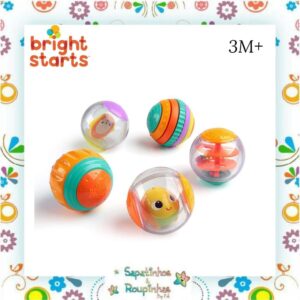 Bright Starts - Kit Chocalho Shake & Spin Activity Balls - Imagem 3