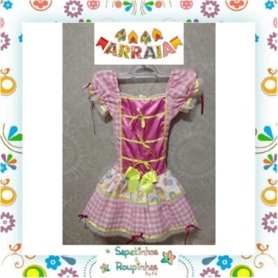 Vestido Infantil para Festa Junina