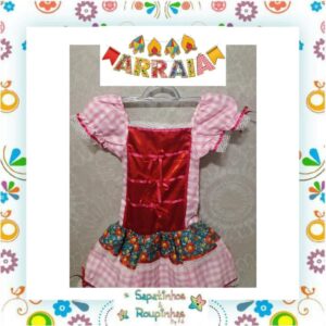 Vestido Infantil para Festa Junina - Imagem 3