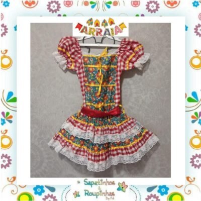 Vestido Infantil para Festa Junina