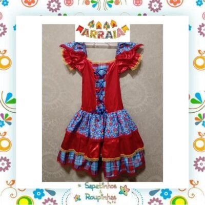 Vestido Infantil para Festa Junina