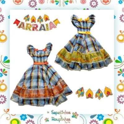 Vestido Infantil para Festa Junina
