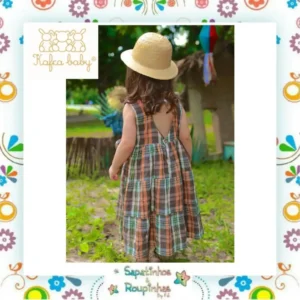 Kafca Baby - Vestido Xadrez Coração com Laço - Imagem 5