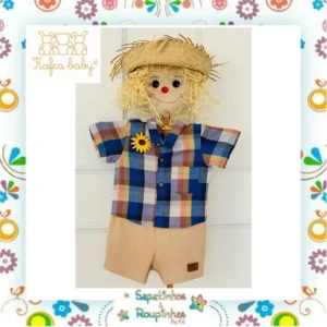 Kafca Baby - Macaquinho Xadrez e malha - Imagem 7