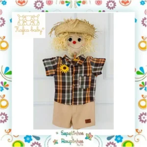 Kafca Baby - Macaquinho Xadrez e malha - Imagem 4