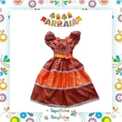 Vestido Infantil para Festa Junina