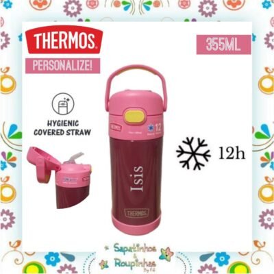 Thermos - Garrafa Térmica Bordô 355ml com gravação a laser