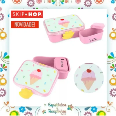 Skip Hop - Kit Lanche Spark Style Sorvete 700ml 3+ com gravação a laser