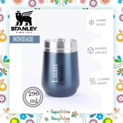 Stanley - Copo térmico everyday Nightfall 296ml com gravação a laser