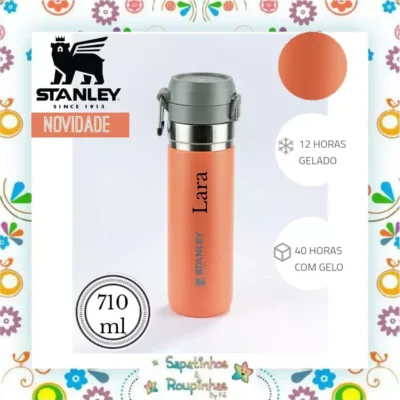 Stanley - Garrafa Térmica Quick Flip Guava 710ml com gravação a laser
