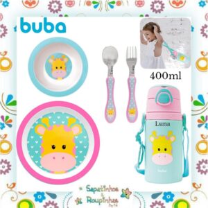 Buba - Kit Refeição Leão e Girafa com gravação a laser - Imagem 6