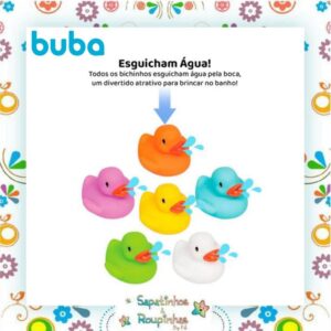Munchkin/Buba - Banheira Inflável Pato 6-24M + Bichinhos de Banho +4M - Imagem 8