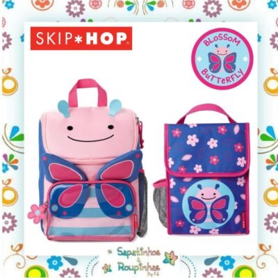 Skip Hop - Kit Mochila Escolar Zoo Borboleta